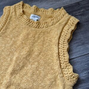 NWT golden yellow J. Crew slub sweater tank XXS 00 0